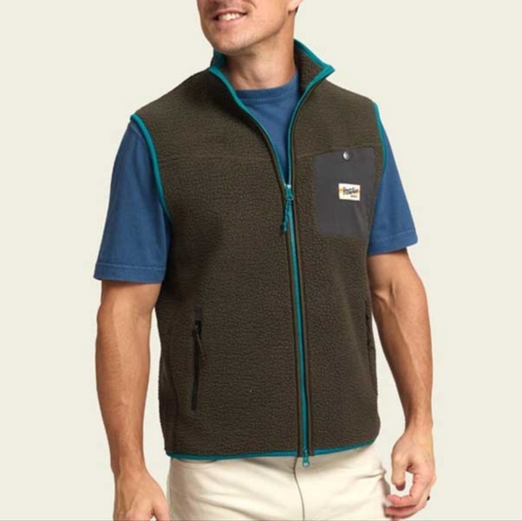 NWT Howler Bros Heed The Call Chisos Fleece Vest Fatigue - Picture 8 of 8